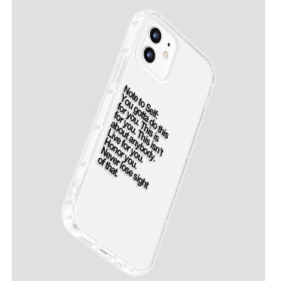 Words Of Encouragement IPhone Case- Clear / Transparent - Picture 4 of 5